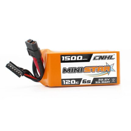 CNHL MiniStar 1500mAh 22.2V 6S Lipo Battery 120C with XT60 Plug